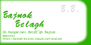 bajnok belagh business card